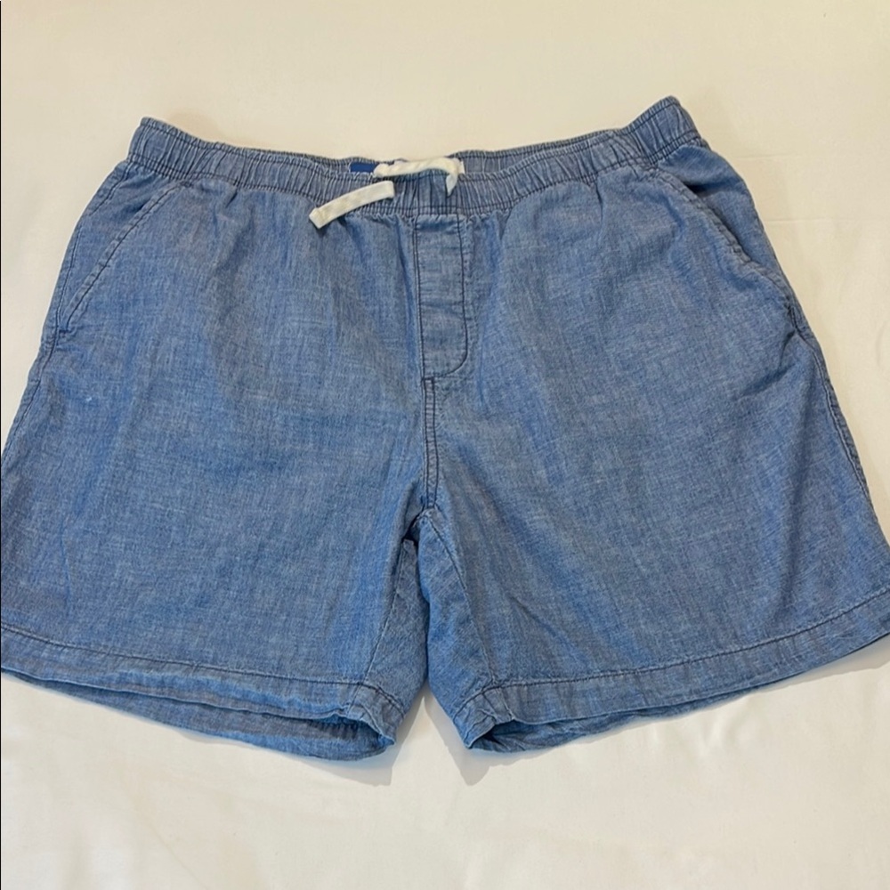 OLD NAVY JOGGER SIZE L Men's Blue Shorts PULL ON, ELASTIC WAISTBAND DRAW…